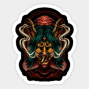 Horned demon Sticker